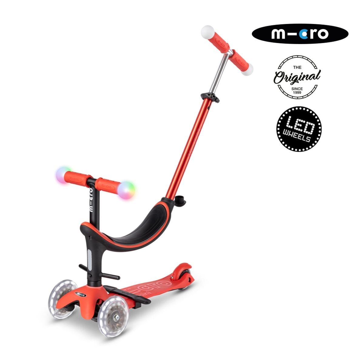 MICRO - Scooter Micro Mini2grow Rojo, Niños 1 a 6 años