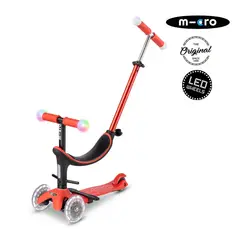 MICRO - Scooter Mini2grow Rojo, Niños 1 a 6 años
