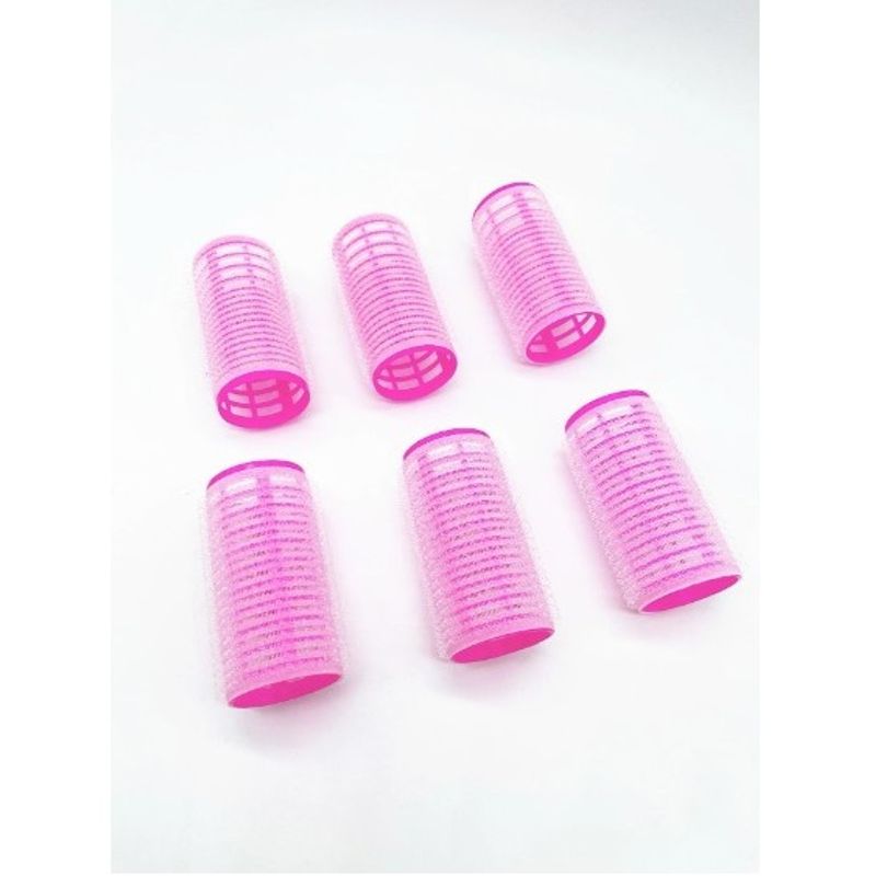 GENERICO - Pack 6 Rulos Plástico Ondulador Cabello Rizadores Pelo 7x3cm.
