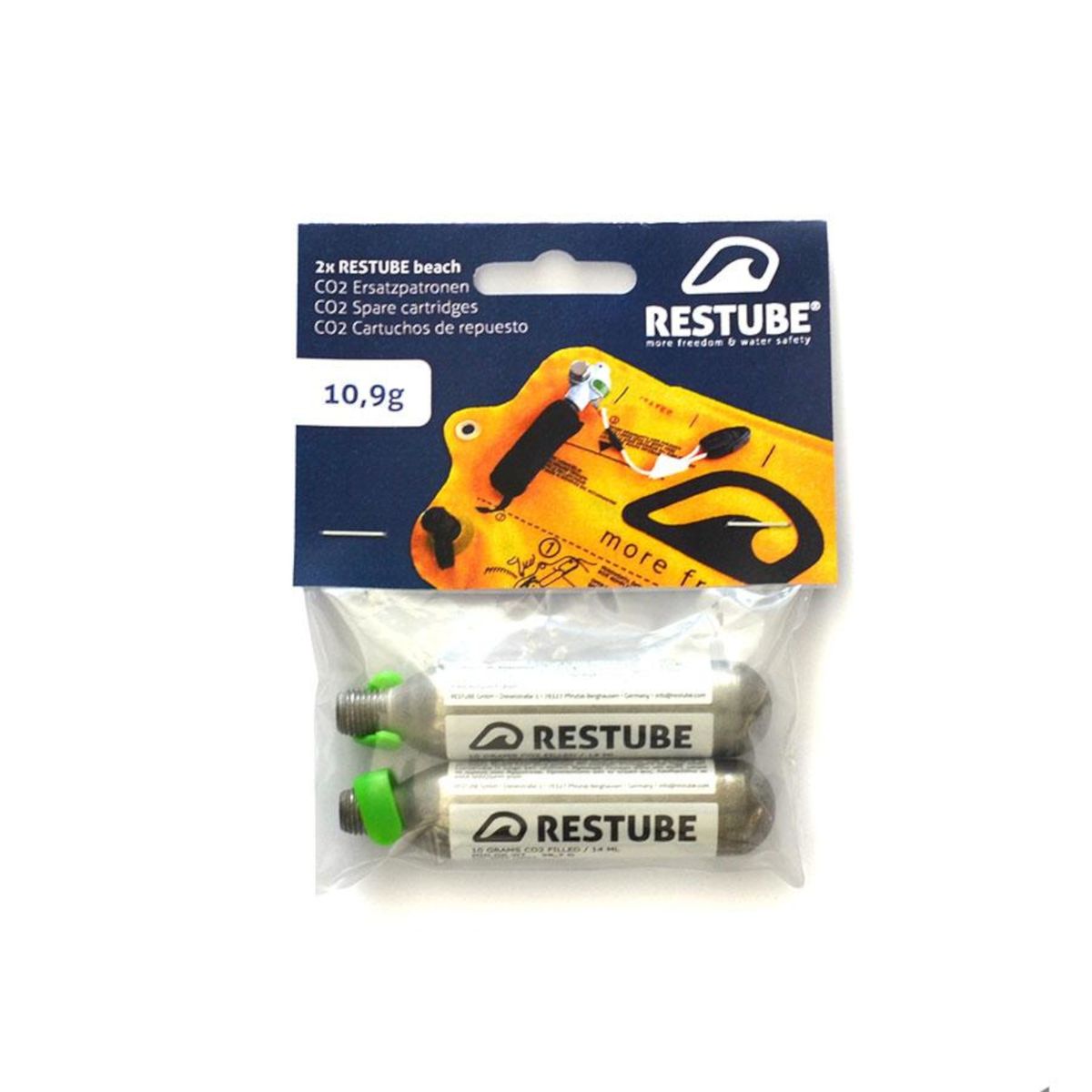 RESTUBE - Kit Rearme Restube 10,9 gr para Restube Beach