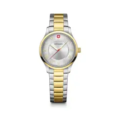 WENGER - Reloj City Classic Correa acero dial plateado