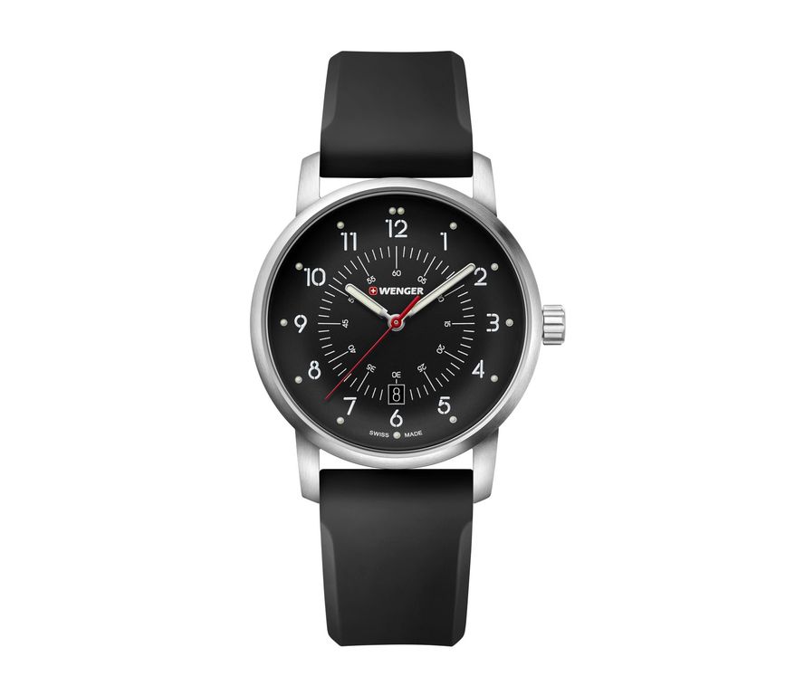 Reloj Avenue 42 mm Correa silicona dial negro Negro TALLA UNICA
