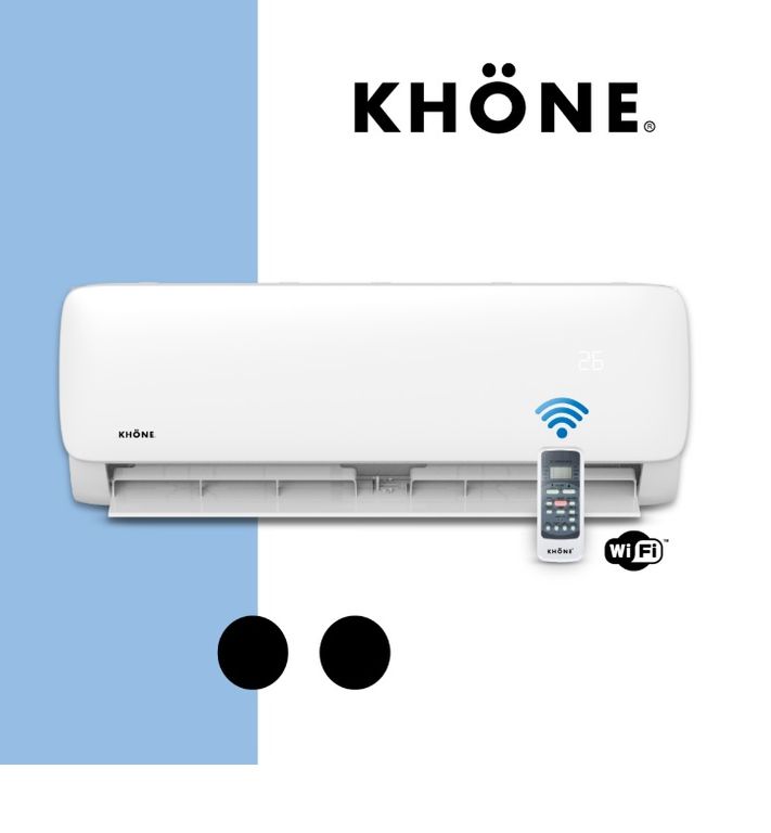 KHONE Equipo aire acondicionado tipo split muro de 18000 btu Inverter
