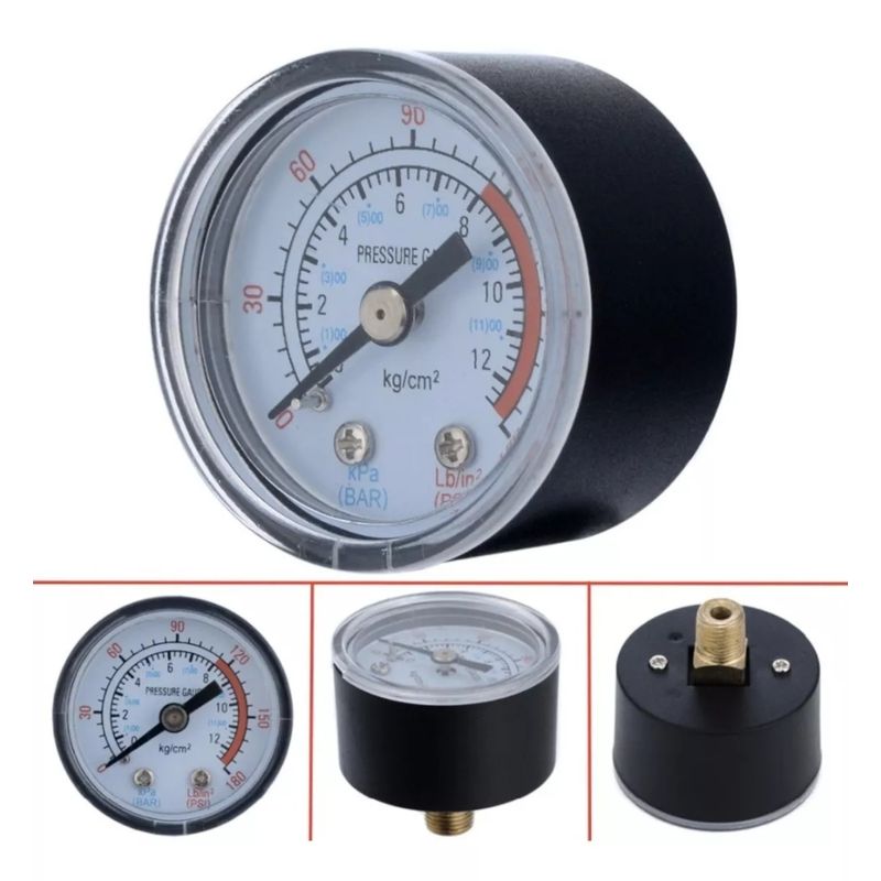 GENERICO - Manómetro 180 Psi Compresor De Aire (40mm)