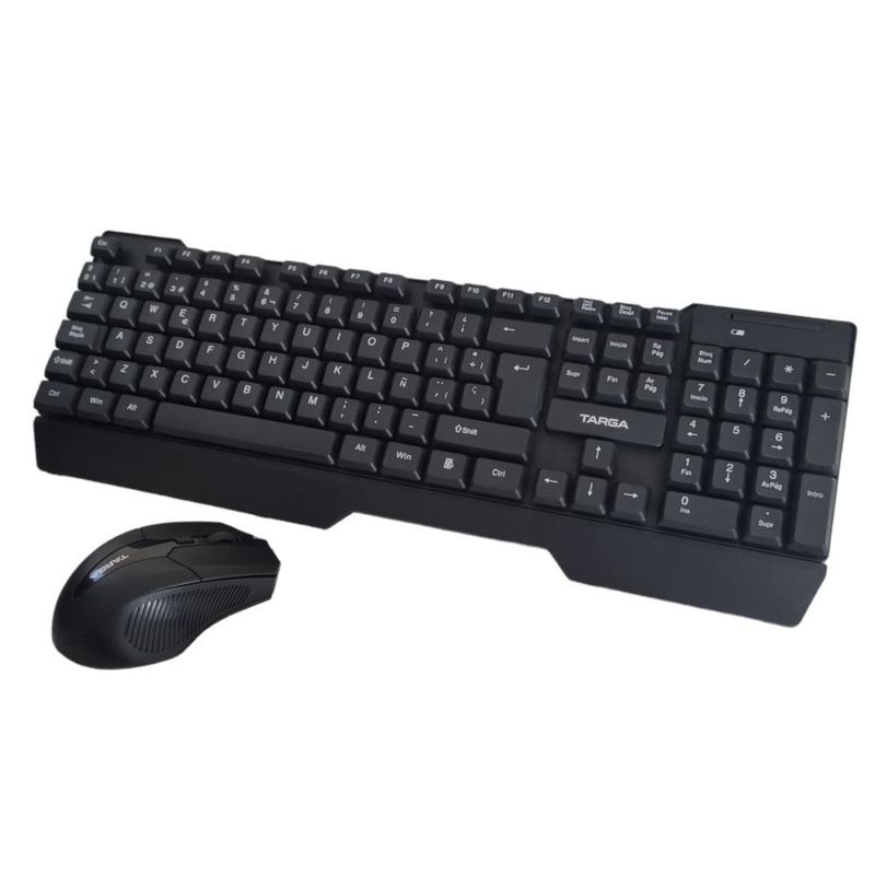 TARGA - Combo Kit Inalambrico Teclado + Mouse Targa TG KM70W - Negro