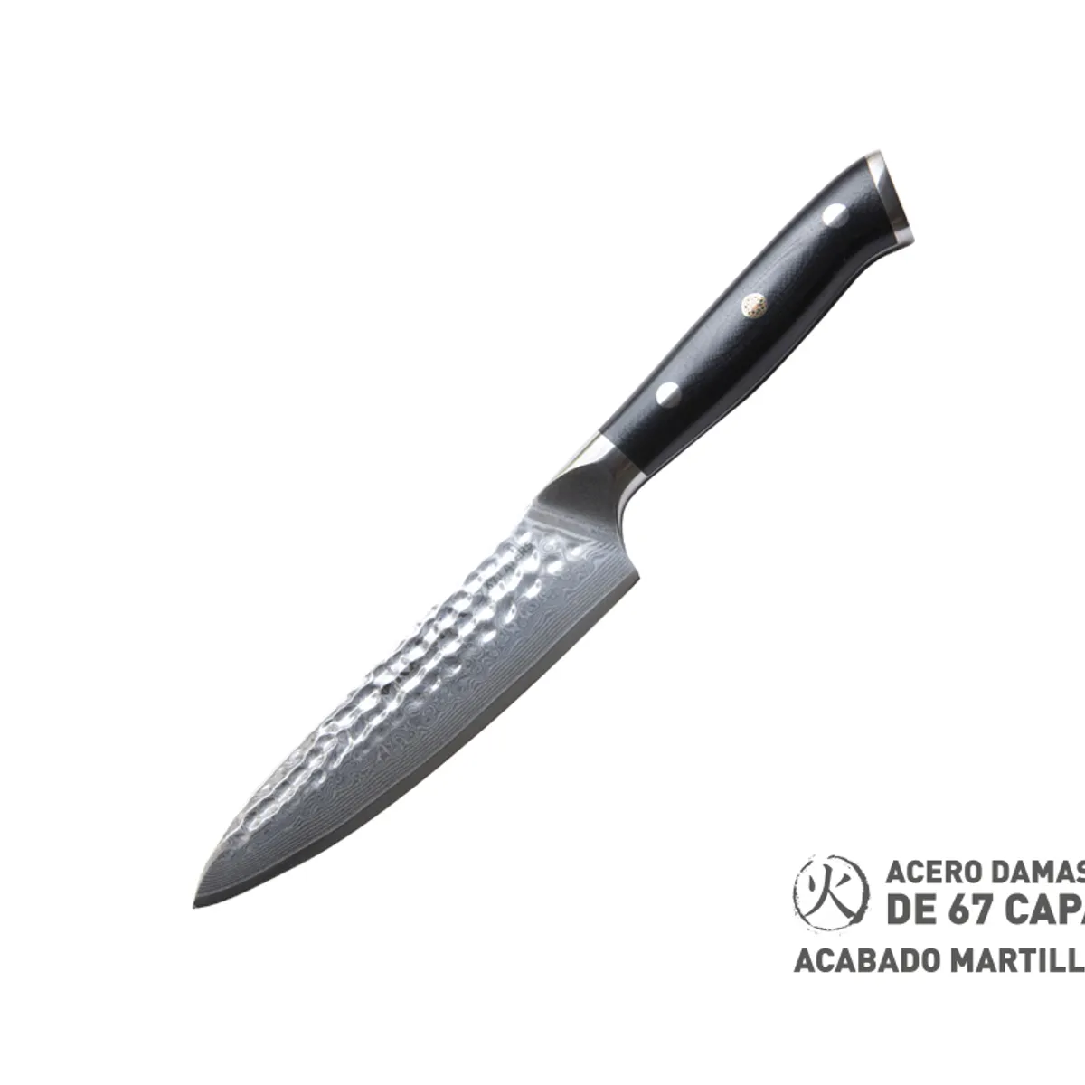 KANKA - KANKA - Cuchillo Multi Uso 13cm Acero Damasco 67 Capas - Mango G10