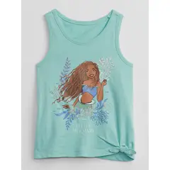 GAP - Polera Toddler Niña Disney Knot-Tie Celeste