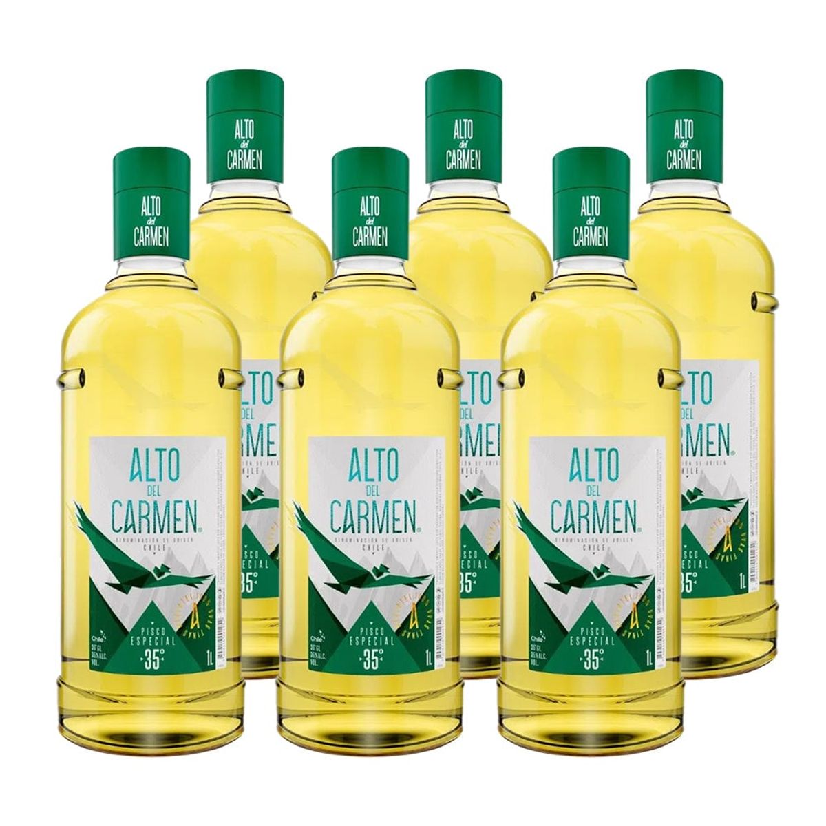ALTO DEL CARMEN - 6x Pisco Alto del Carmen 35° 1000cc