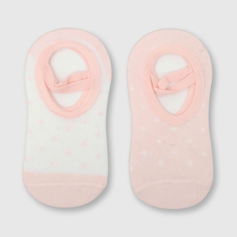 COLLOKY - Calcetin de bebe niña 2 pack (14-25) Rosa 17-19