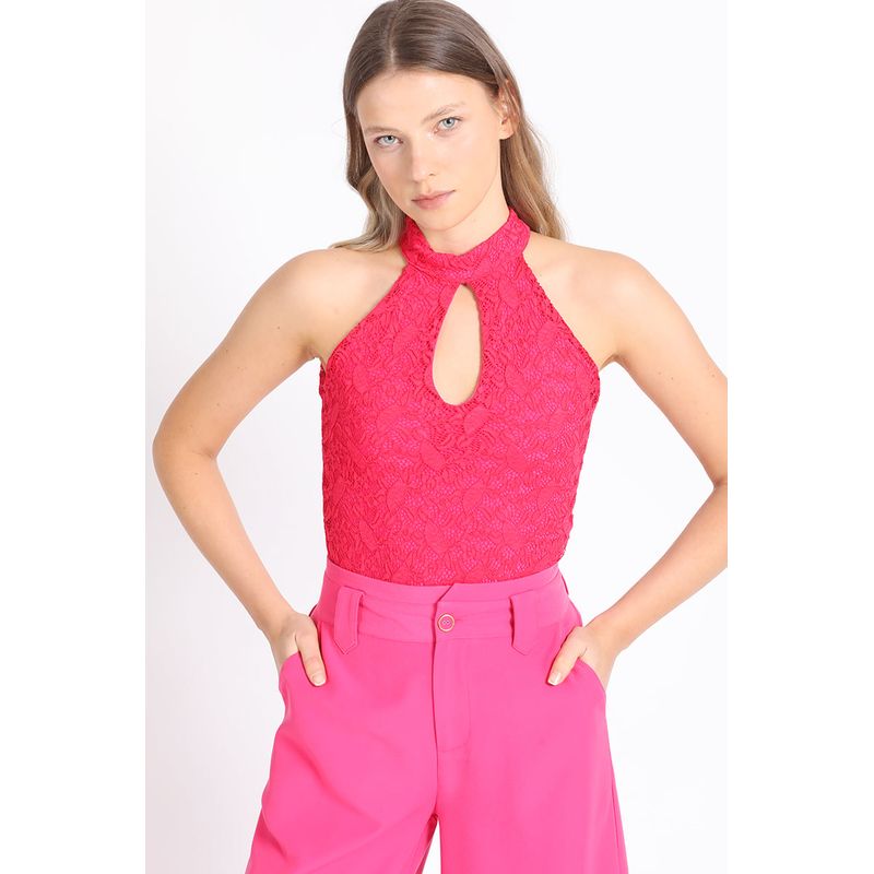 LIOLA - Top Halter Fucsia Liola