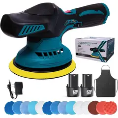 GENERICO - Pulidora orbital Recargable Con Accesorios Modelo 02