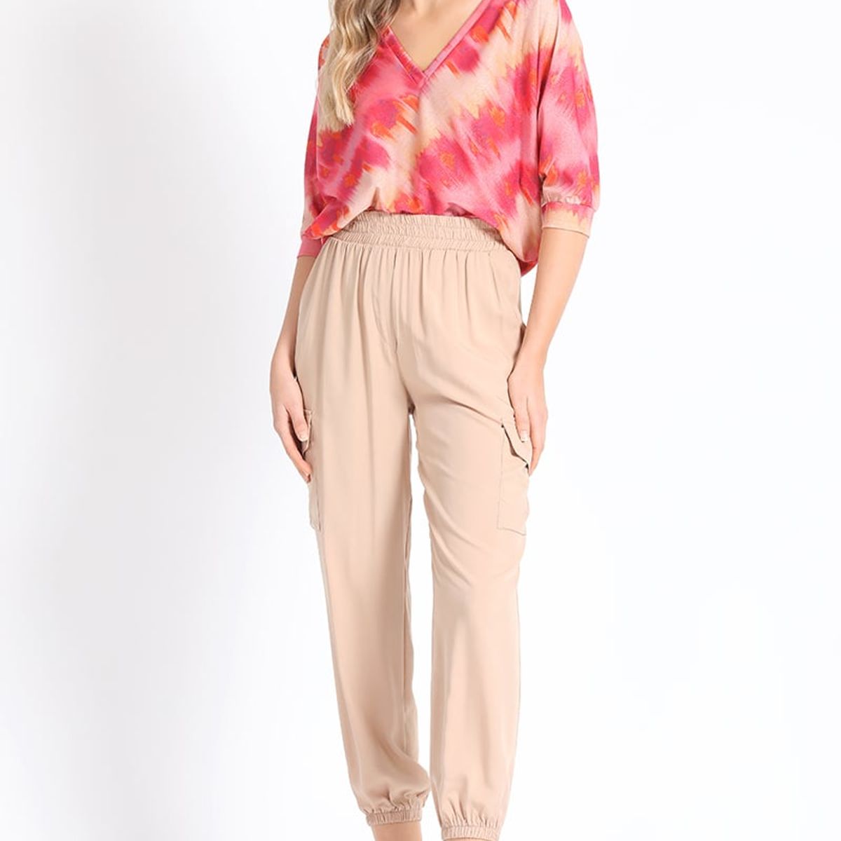 LIOLA - Bluson Estampado Lurex Rosa Liola