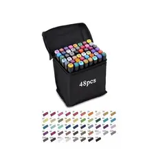 GENERICO - 48 Lapices Para Colorear Lapices Colores Plumones Marcador