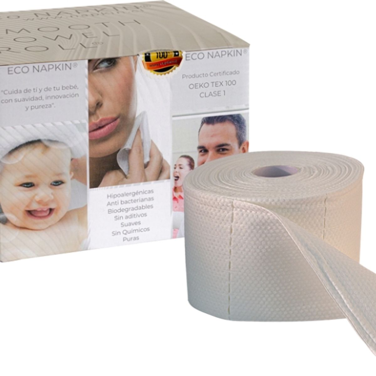 NH2O ECO NAPKIN PURE - LAMINAS RETENEDORAS MULTIPROPOSITO  SMOOTH TOWEL ROLL