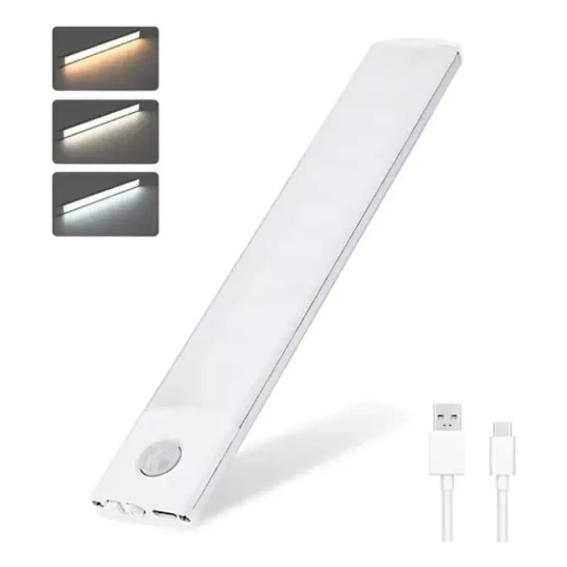 GENERICO - Luz Led Con Sensor Movimiento Barra Closet Baño Cocina 10 Cm