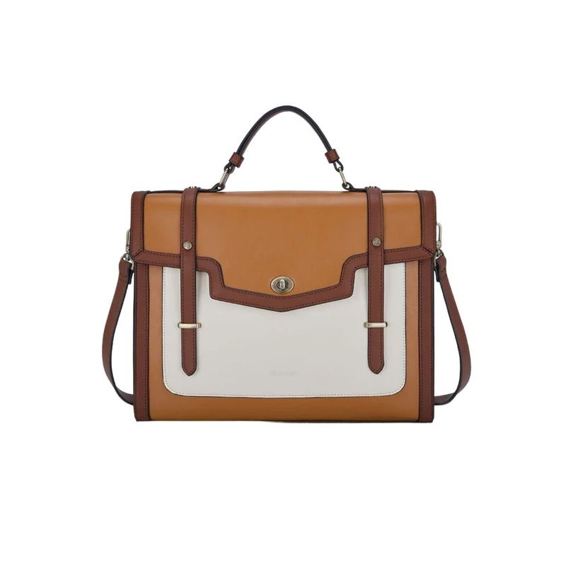 ECOSUSI - Ecosusi Maletín Vintage BELLADONNA para 14" - Marrón