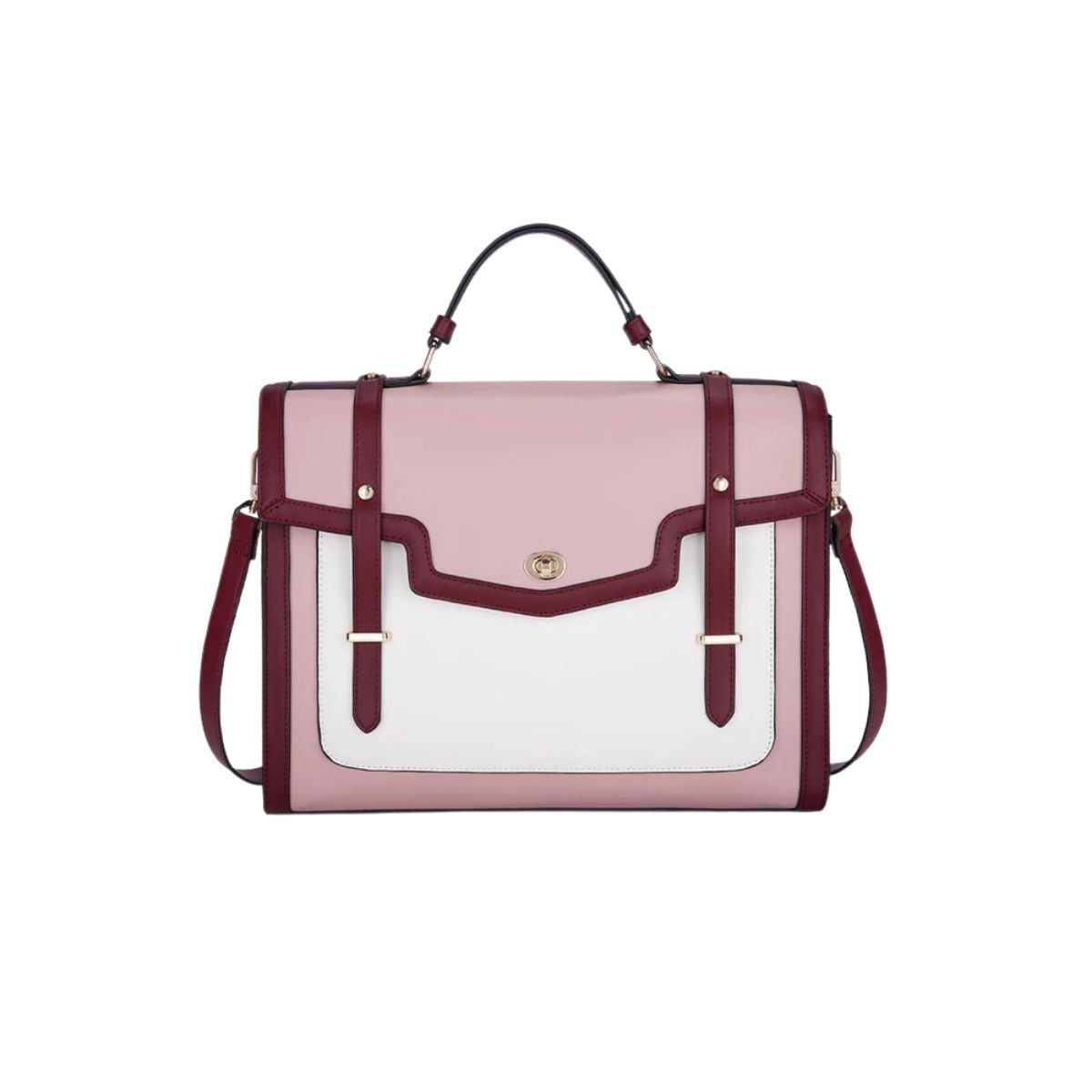 ECOSUSI - Ecosusi Maletín Vintage BELLADONNA para 14" - Rosado