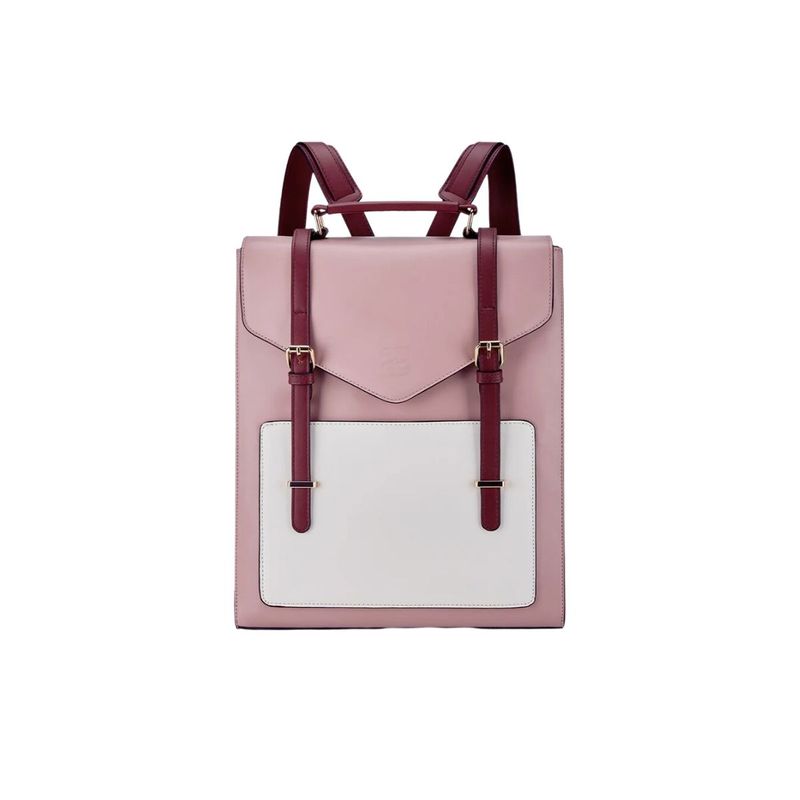 ECOSUSI - Ecosusi Mochila Vintage BELLADONNA para 14 - Rosado