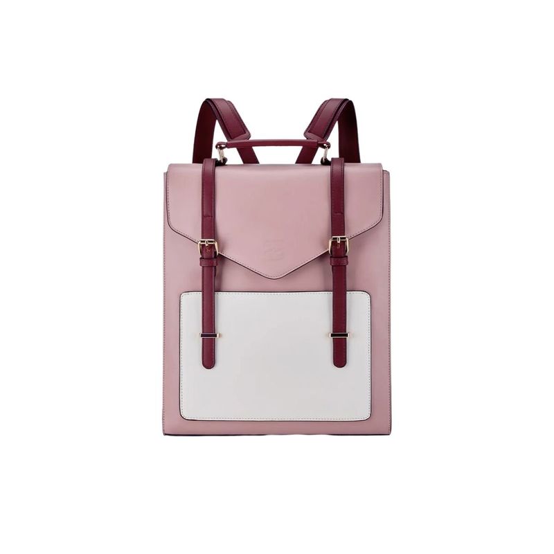 ECOSUSI - Ecosusi Mochila Vintage BELLADONNA para 14 - Rosado