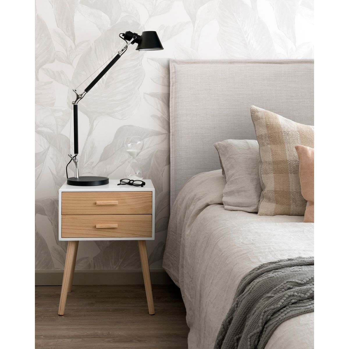 KABECEROS - RESPALDO LAVABLE CON FUNDA PESTAÑA - SUPER KING - LINO TUCUMÁN ARENA