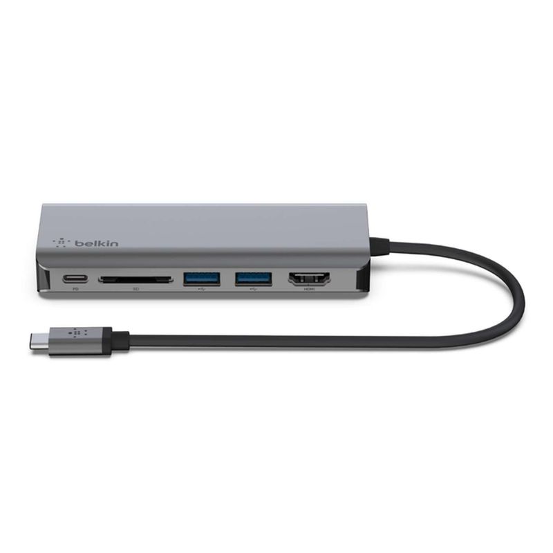 BELKIN - Adaptador Multipuerto USB-C 6-en-1