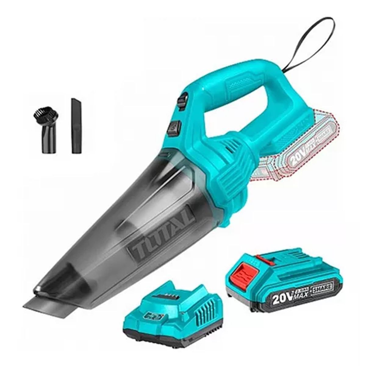 TOTAL TOOLS - Aspiradora Inalambrica 20v Bat Carg 05l Total Tvli20126