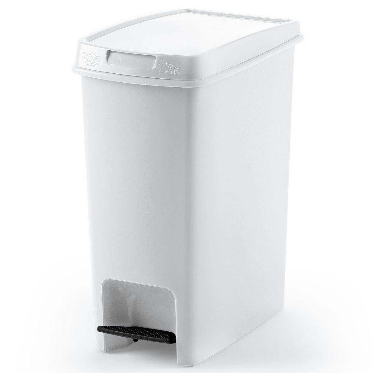 REYPLAST - Basurero Antideslizante Con Pedal Modelo Clin 12.5 Litros