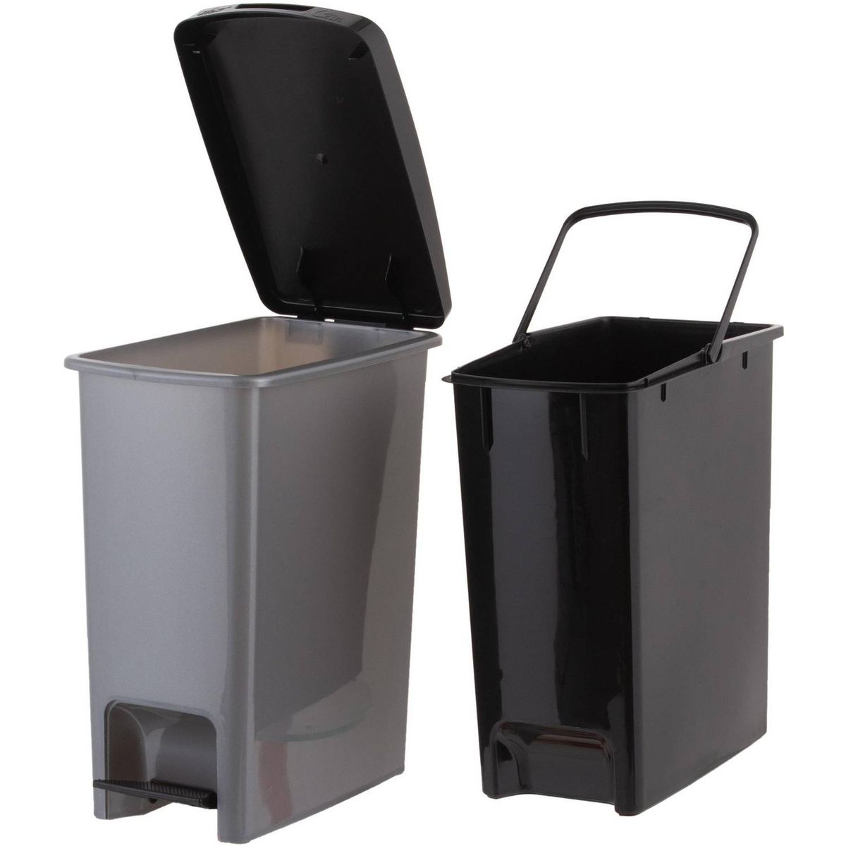 REYPLAST - Basurero Antideslizante Con Pedal Modelo Clin 12.5 Litros