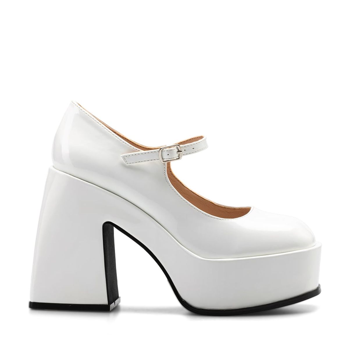 WEIDE - Zapato Taco Alto Blanco Casual YL51 Weide
