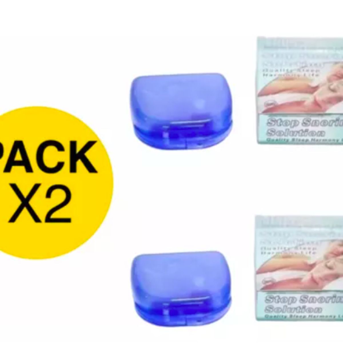 GENERICO - Pack x2 Placa Dental Moldeable Para Bruxismo Y Antirronquidos