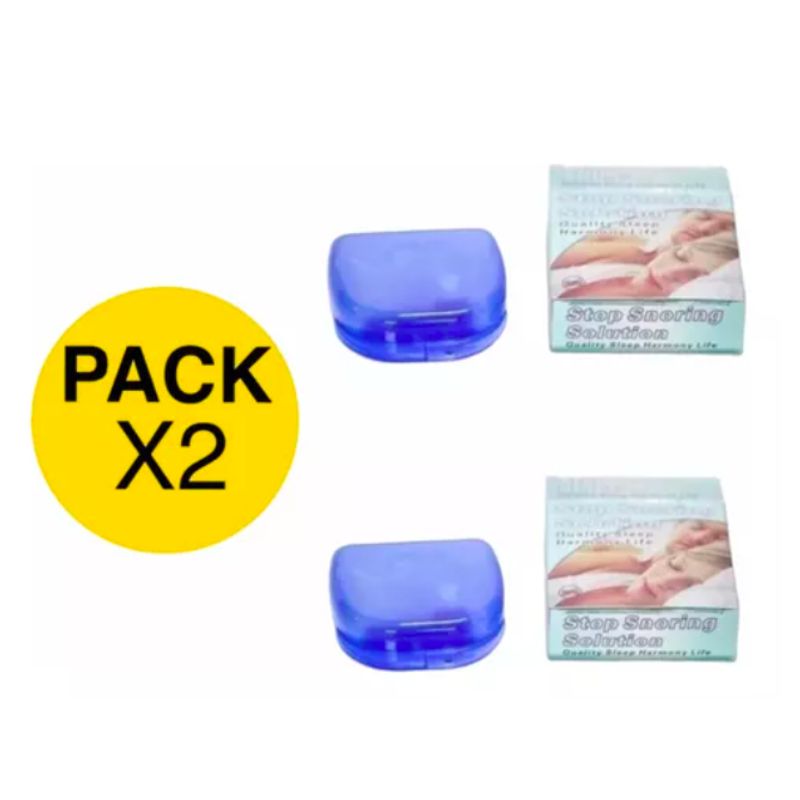 GENERICO - Pack x2 Placa Dental Moldeable Para Bruxismo Y Antirronquidos