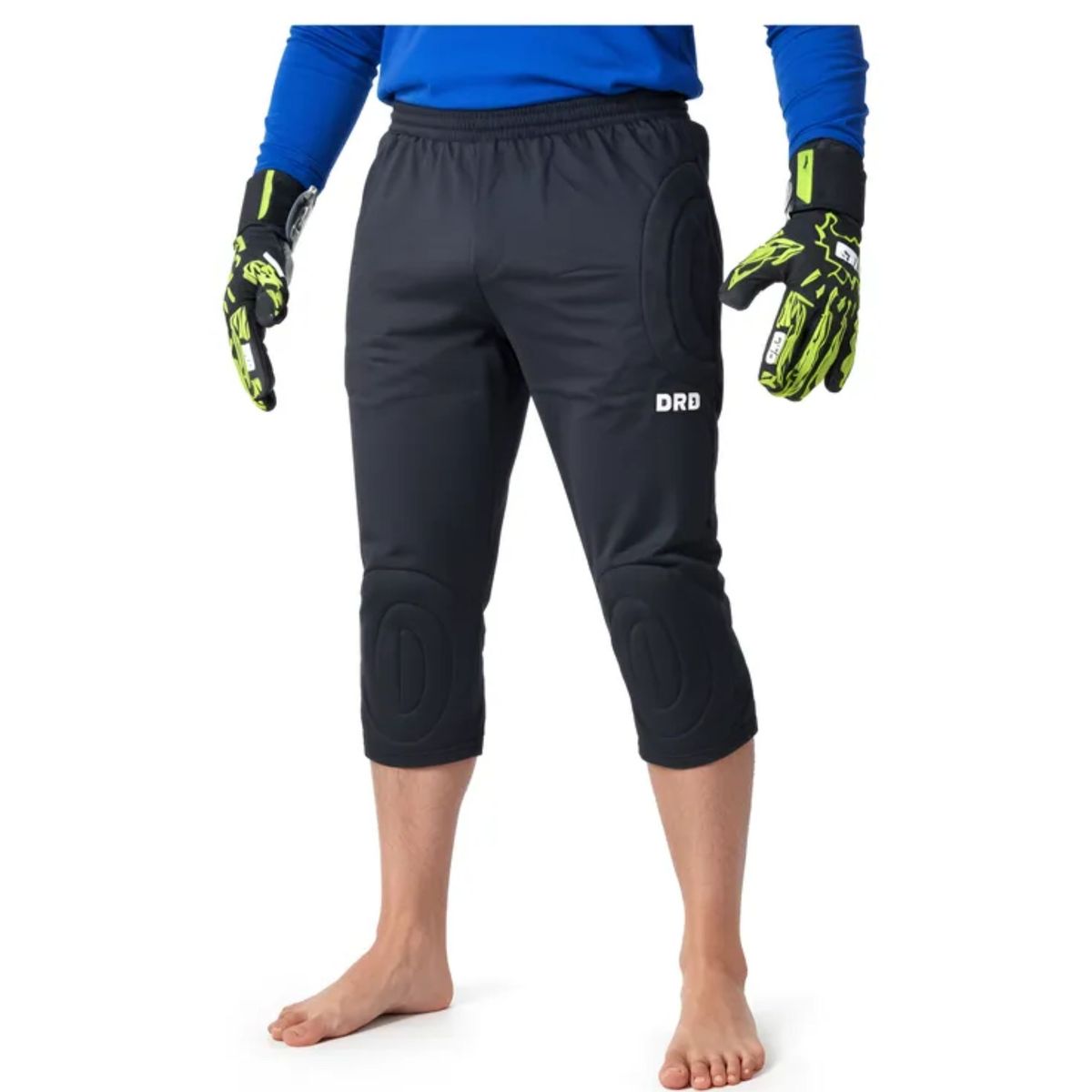 DRB - Pantalon Arquero 3/4 Drb Negro Buzo Con Proteccion