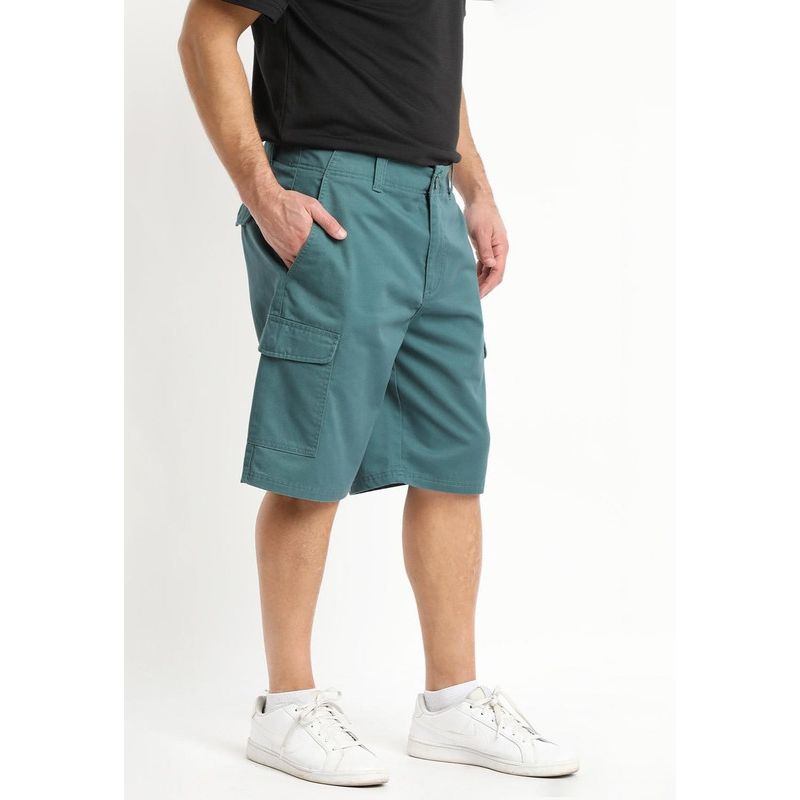 KOTTING - Bermuda Gabardina Cargo Verde Oscuro KOTTING