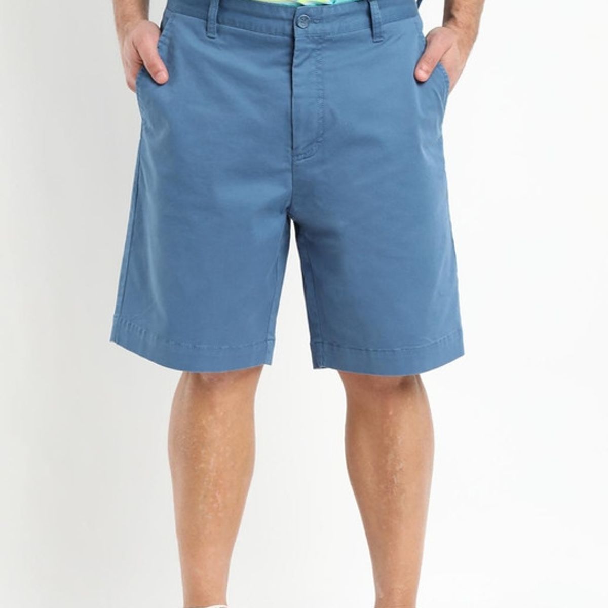 KOTTING - Bermuda Gabardina Frente Plano Azul KOTTING