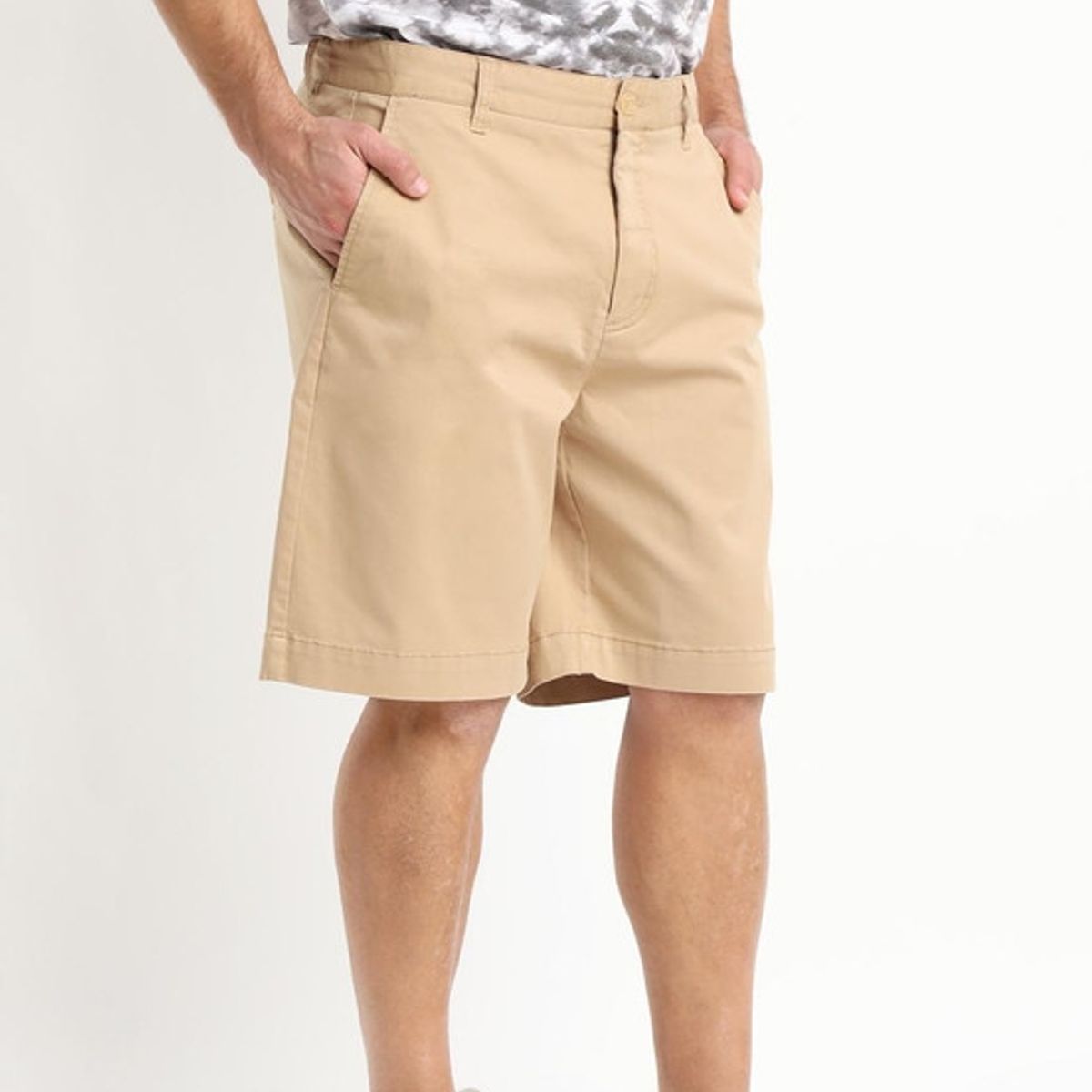 KOTTING - Bermuda Gabardina Frente Plano Beige KOTTING