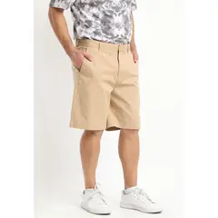 KOTTING - Bermuda Gabardina Frente Plano Beige