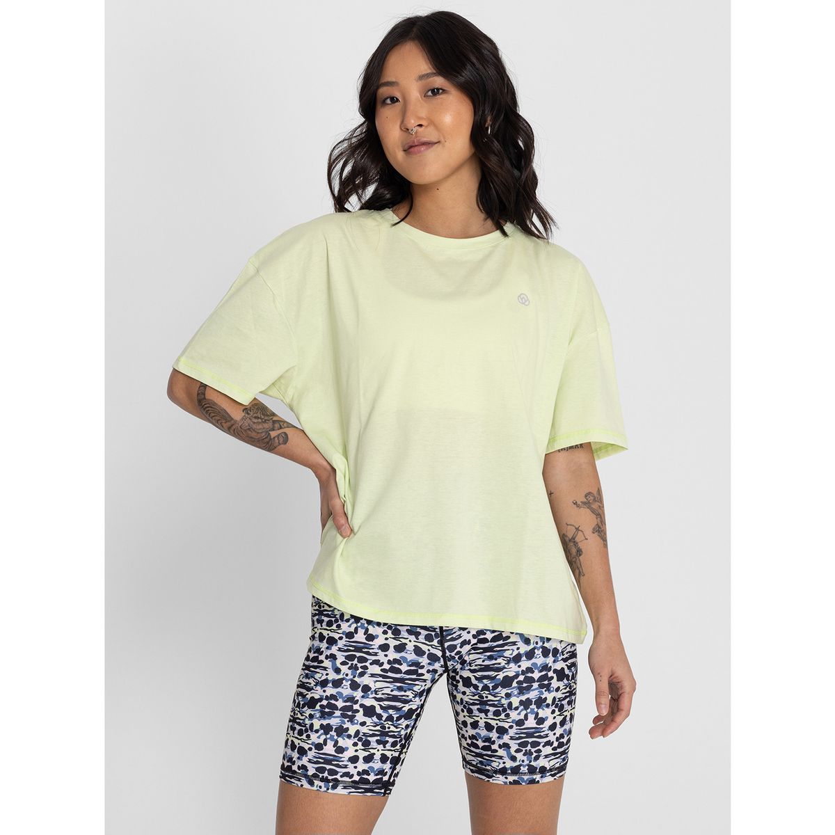 BSOUL - Polera Manga Corta Long T-Shirt Anto Limón Mujer BSOUL