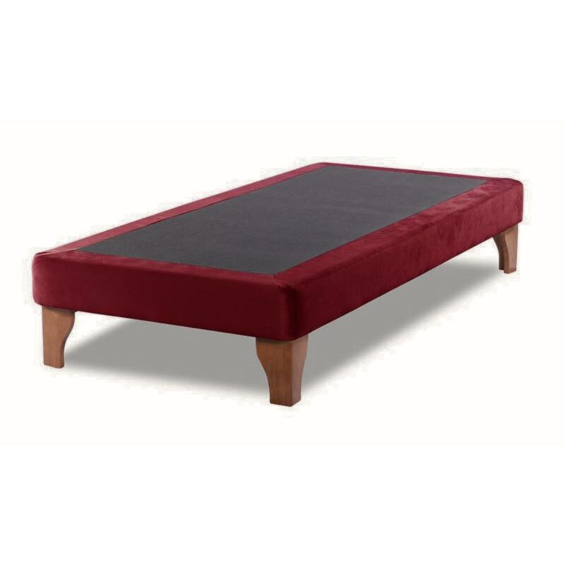DULCES SUEÑOS - Base De Cama Europea 1 Plaza 190X90 Burdeo