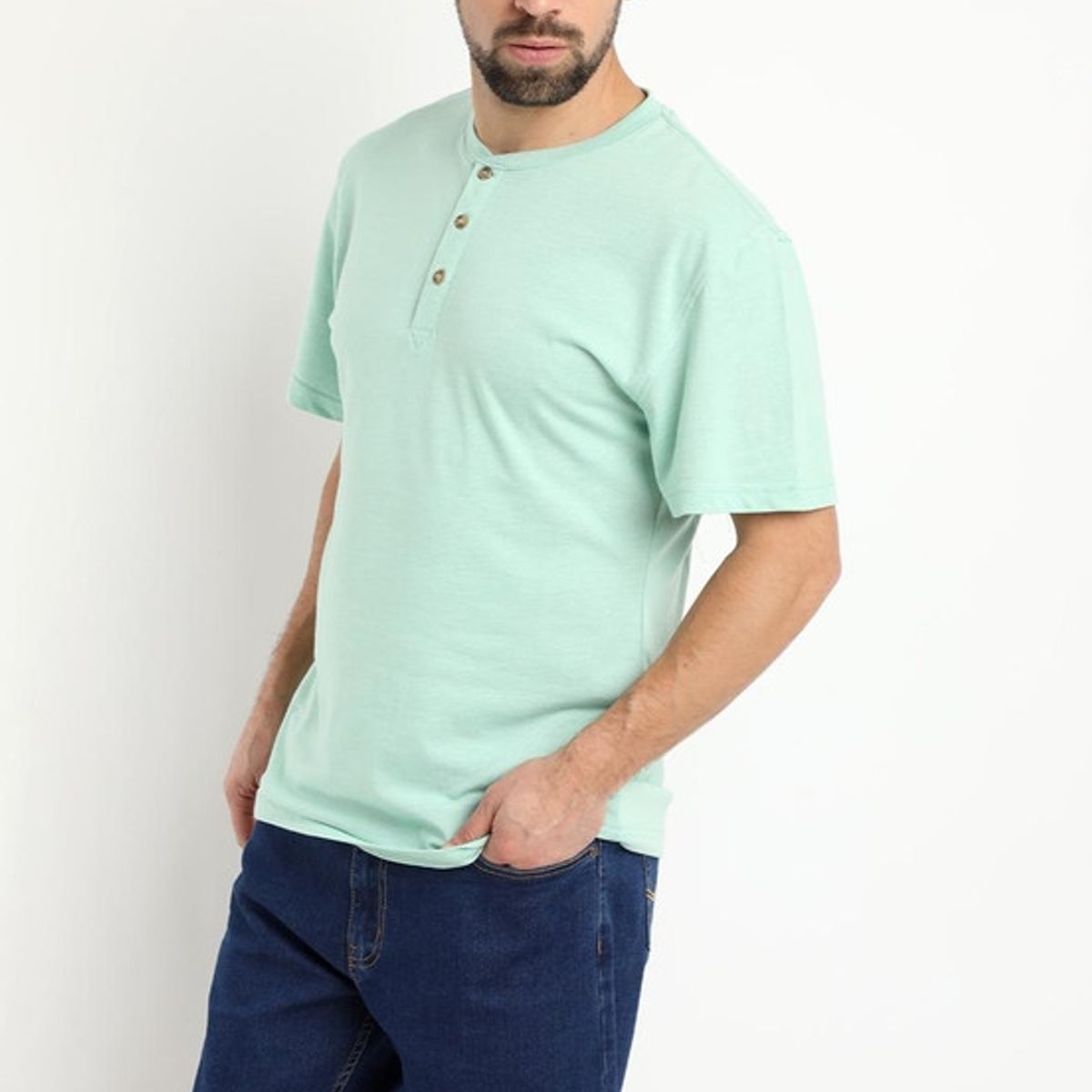 KOTTING - Polera Jersey Botones Agua KOTTING
