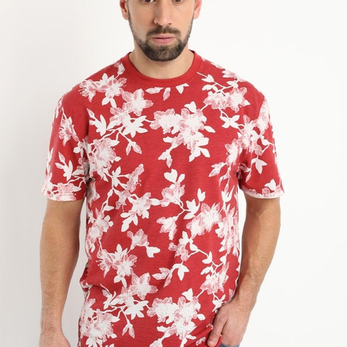 KOTTING - Polera Jersey Print Rojo KOTTING