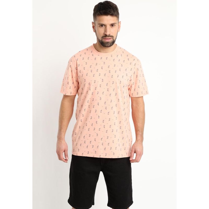 KOTTING - Polera Jersey Print Durazno KOTTING