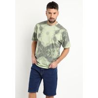 Polera Tie Dye Cuello Redondo Verde