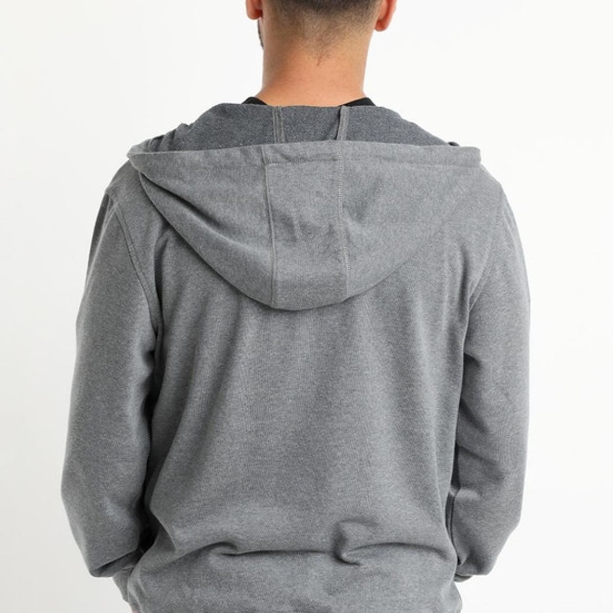 KOTTING - Poleron Medio Cierre Gris Melange KOTTING