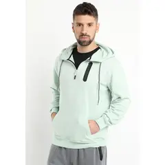 KOTTING - Poleron Medio Cierre Verde Claro