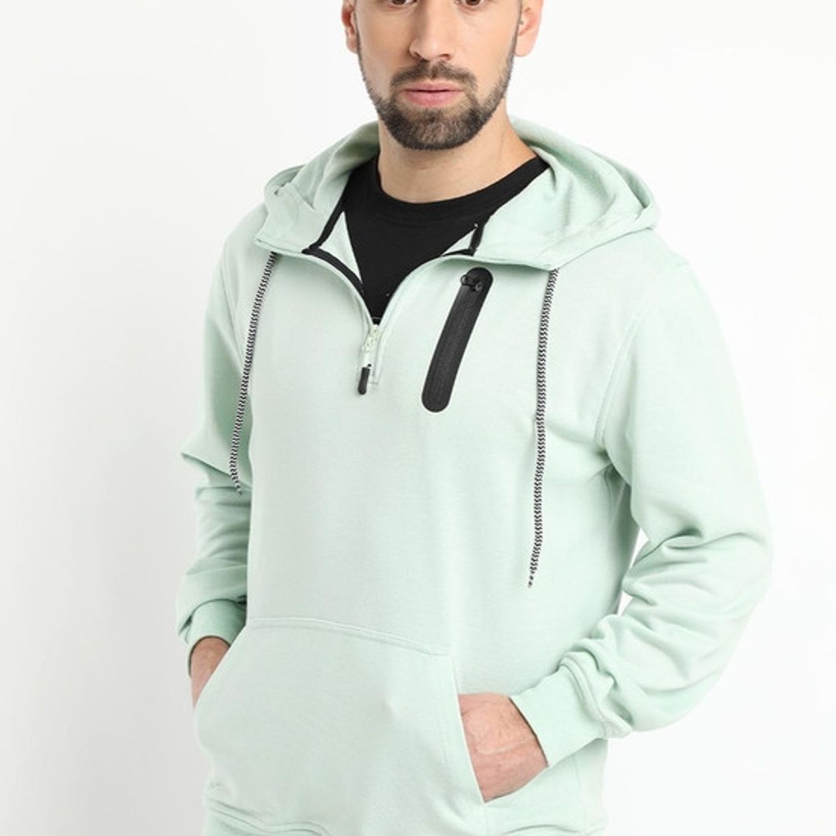 KOTTING - Poleron Medio Cierre Verde Claro KOTTING