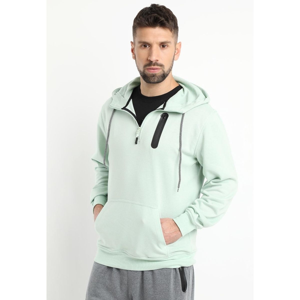 KOTTING - Poleron Medio Cierre Verde Claro KOTTING