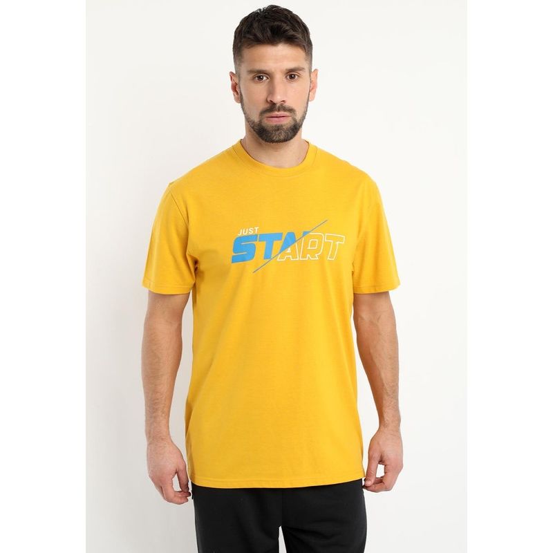 KOTTING - Polera Estampada Sport Amarillo KOTTING