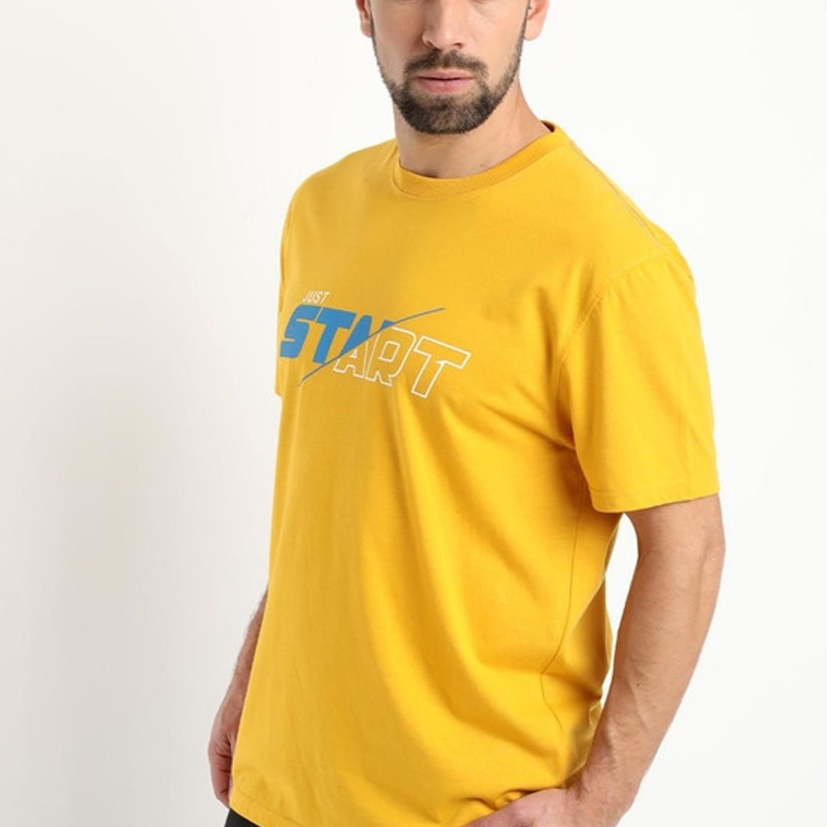 KOTTING - Polera Estampada Sport Amarillo KOTTING