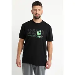 KOTTING - Polera Estampada Sport Negro