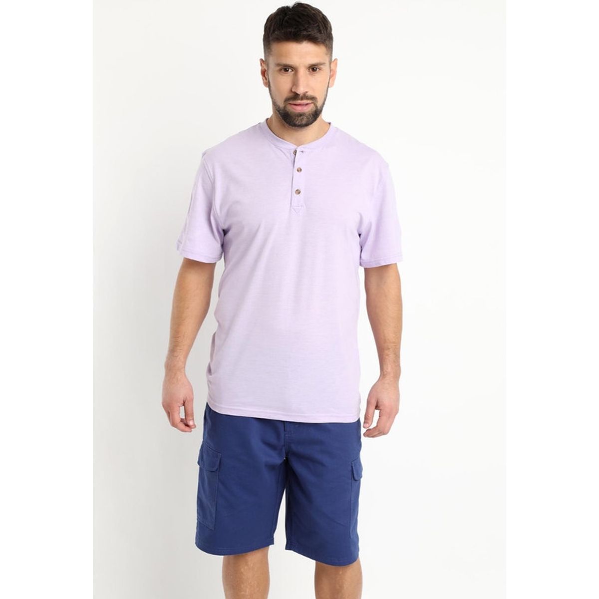 KOTTING - Polera Jersey Botones Lila KOTTING